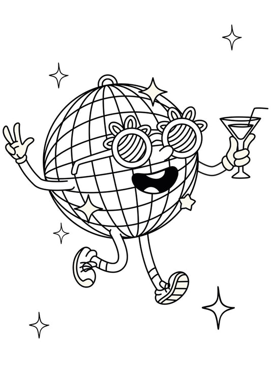 Sticker mural "Gin & Glitter” – Repositionnable et sans colle