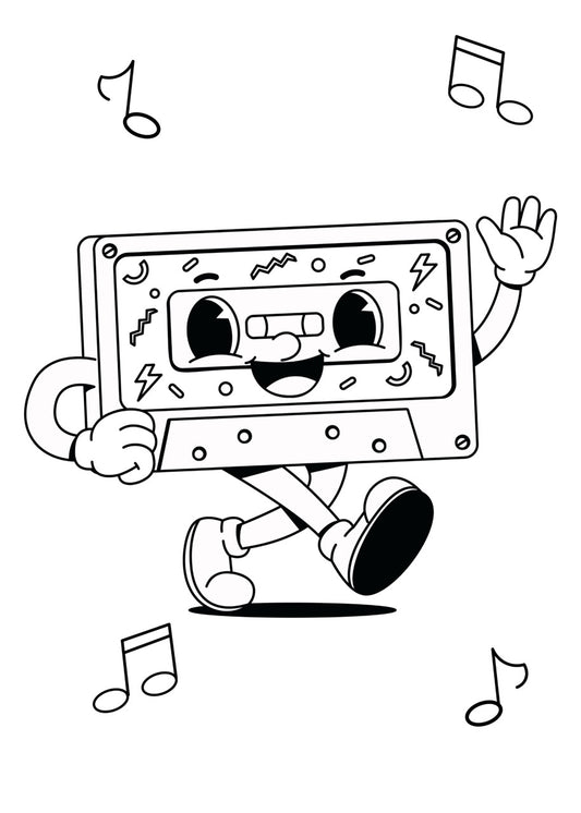 Sticker mural "Groovy Man” – Repositionnable et sans colle "