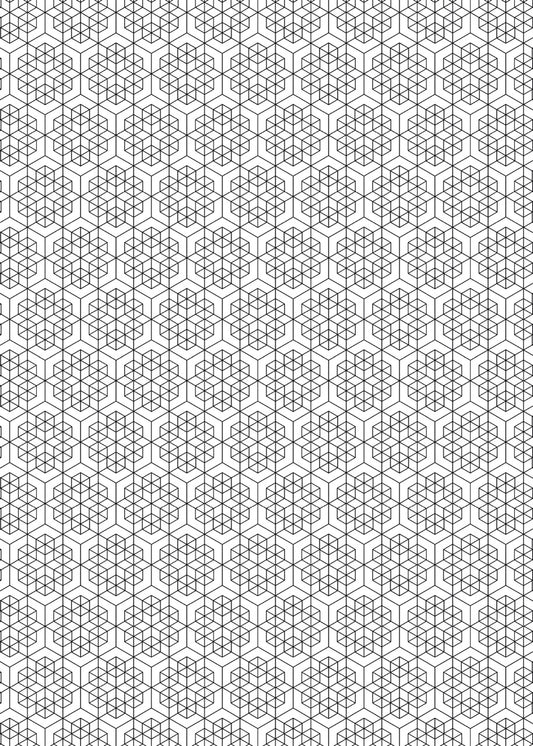 Sticker mural "Hexane" – Repositionnable et sans colle