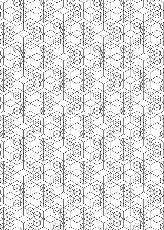 Sticker mural "Hexia" – Repositionnable et sans colle