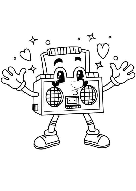 Sticker mural "Musikman” – Repositionnable et sans colle