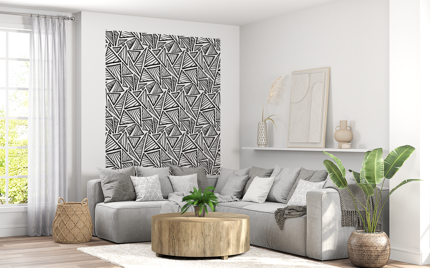 Les Géométriques - Les Petits Papiers- coloriage géant - papier peint - sticker