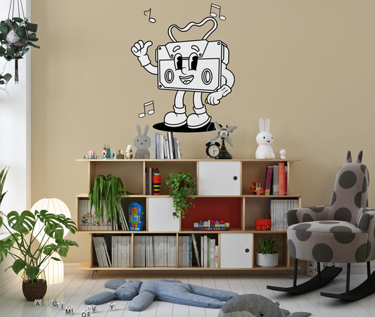 Sticker mural “Au bout de la bande” – Repositionnable et sans colle