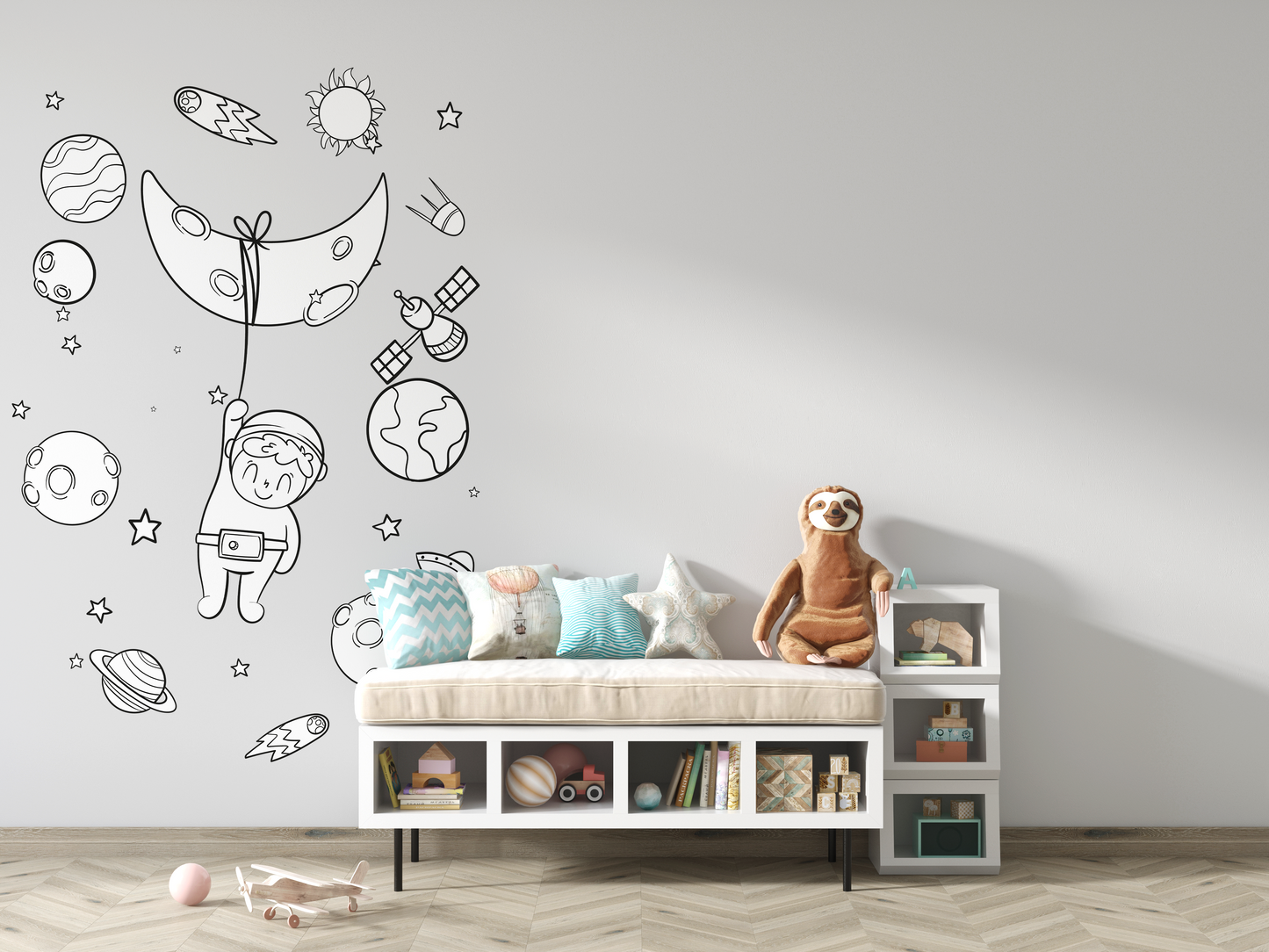 Sticker mural "Ballune" – Repositionnable et sans colle