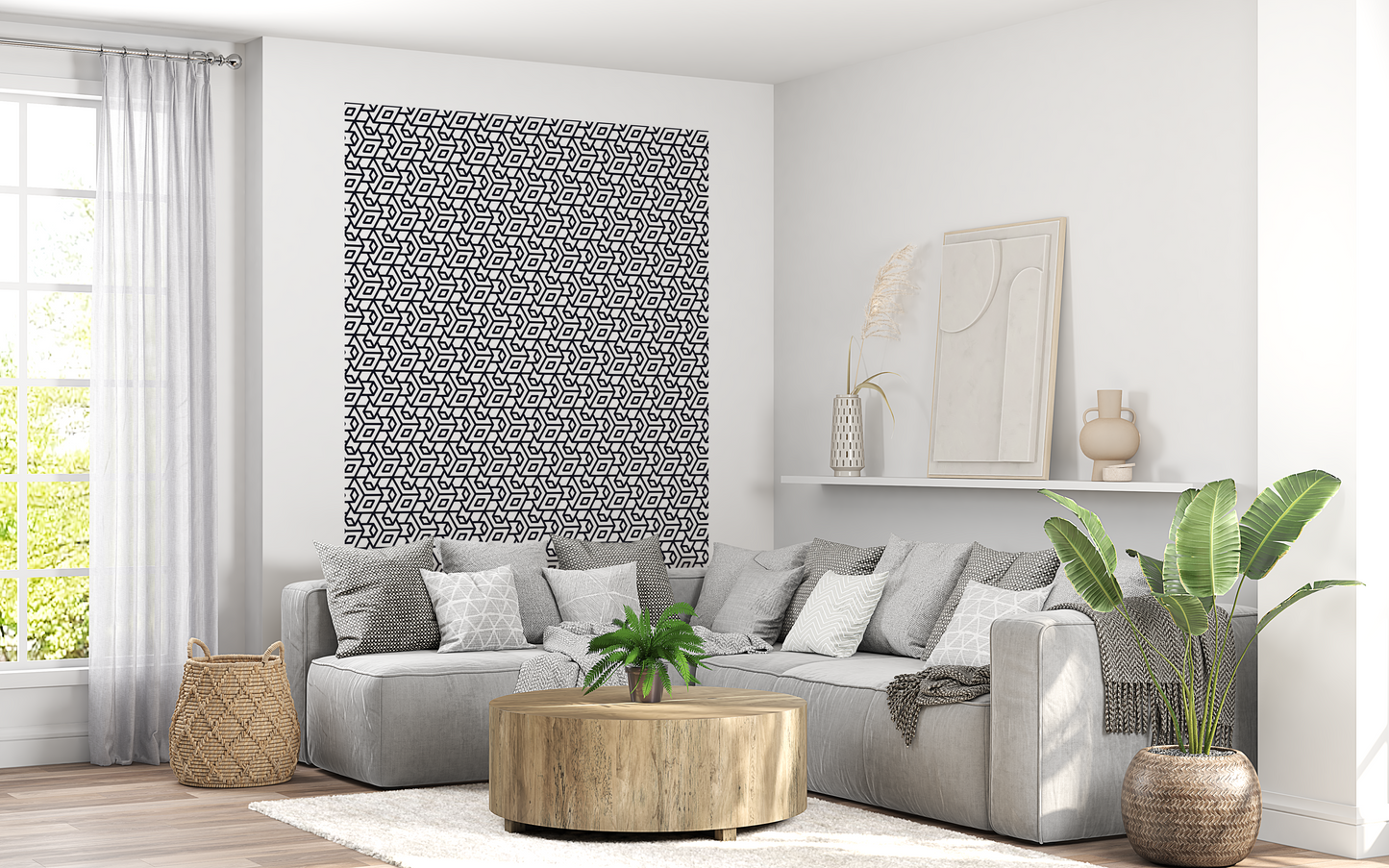 Sticker mural "Cubia" – Repositionnable et sans colle