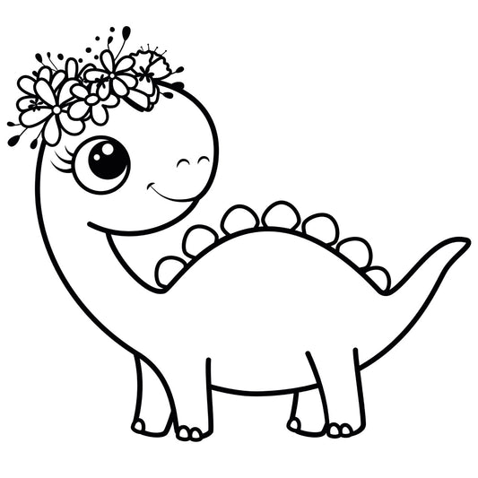 Sticker mural “Dina la Doudourex” – Repositionnable et sans colle