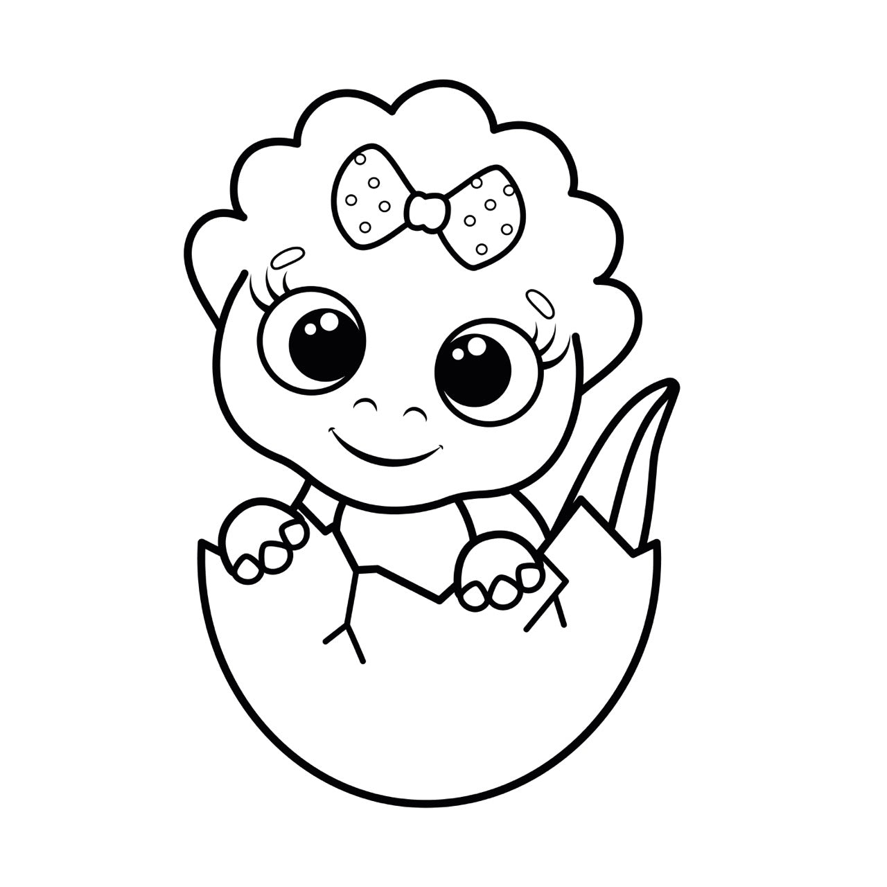 Sticker mural “DinoFlorette” – Repositionnable et sans colle