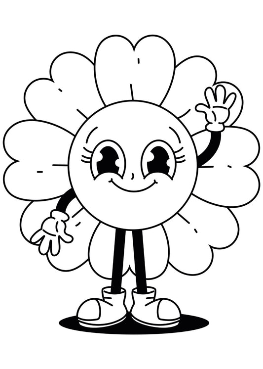 Sticker mural " Flora” – Repositionnable et sans colle