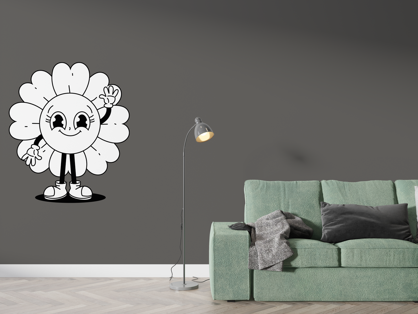 Sticker mural " Flora” – Repositionnable et sans colle