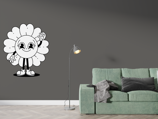 Sticker mural " Flora” – Repositionnable et sans colle