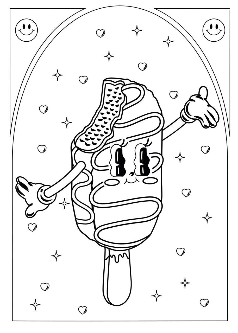 Sticker mural "Glace Chill” – Repositionnable et sans colle