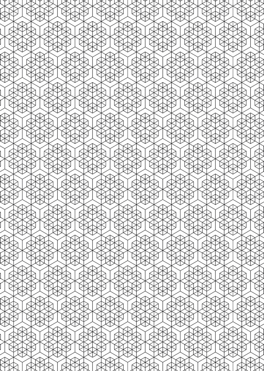 Sticker mural "Hexane" – Repositionnable et sans colle