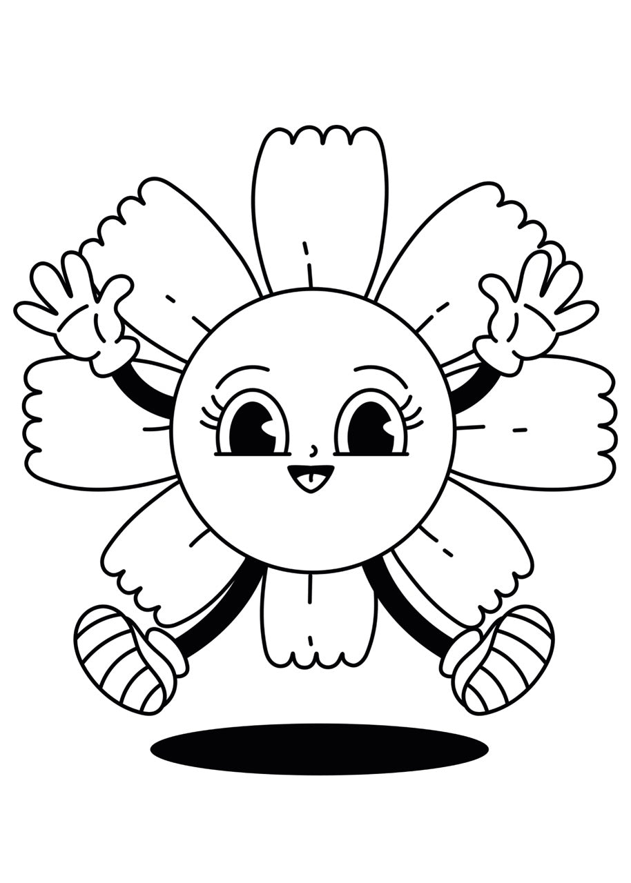 Sticker mural "Jumping Jackeline” – Repositionnable et sans colle