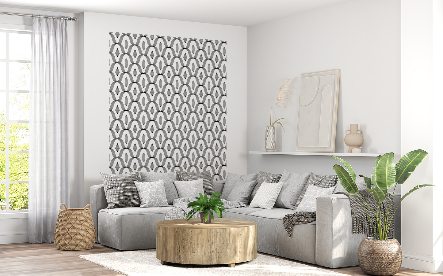 Sticker mural "Modra" – Repositionnable et sans colle