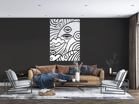Sticker mural "Olen" – Repositionnable et sans colle