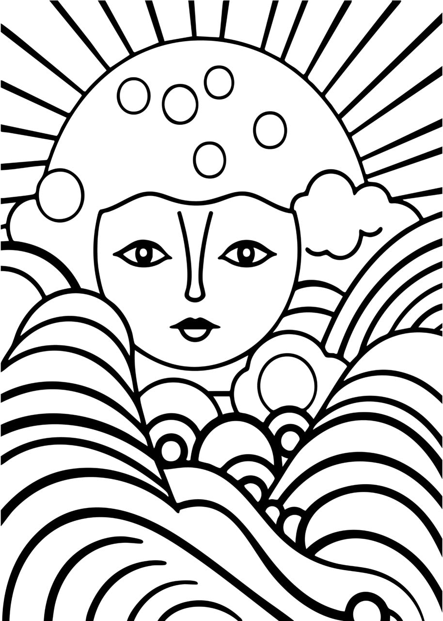 Sticker mural "Oria" – Repositionnable et sans colle