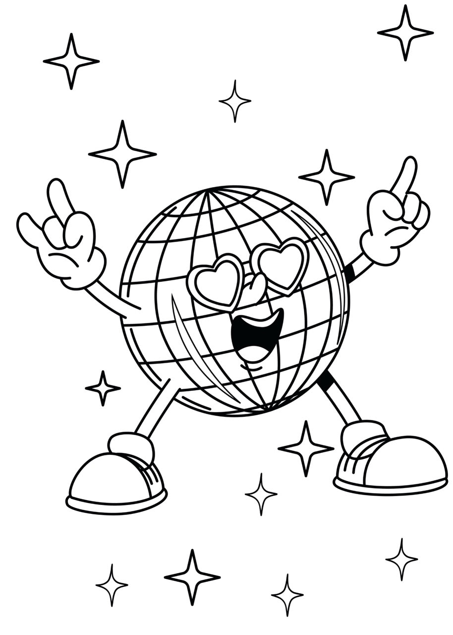 Sticker mural "Paillettes en folie” – Repositionnable et sans colle