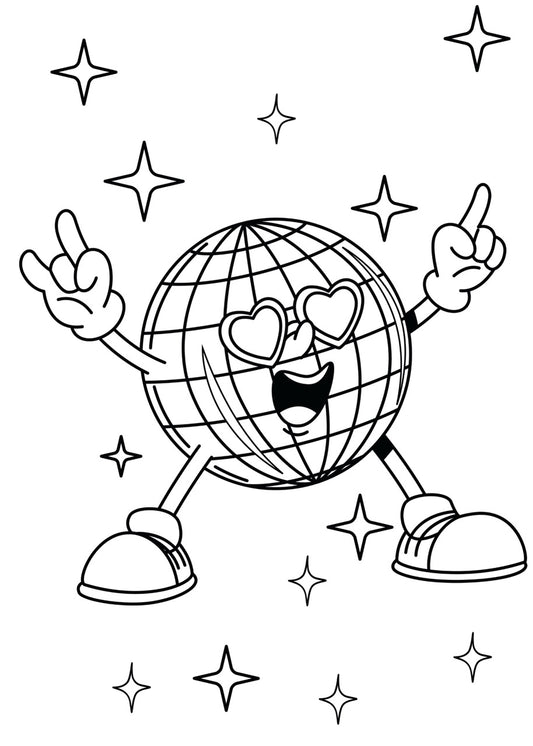 Sticker mural "Paillettes en folie” – Repositionnable et sans colle