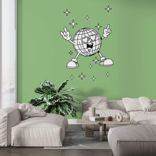 Sticker mural "Paillettes en folie” – Repositionnable et sans colle