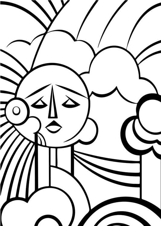 Sticker mural "Romy" – Repositionnable et sans colle