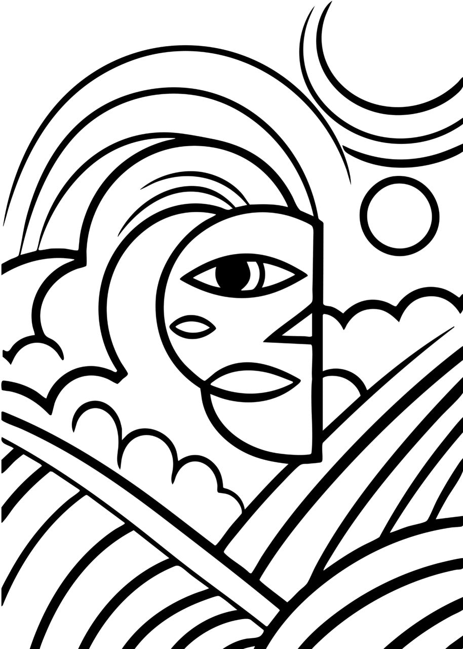 Sticker mural "Sohane" – Repositionnable et sans colle