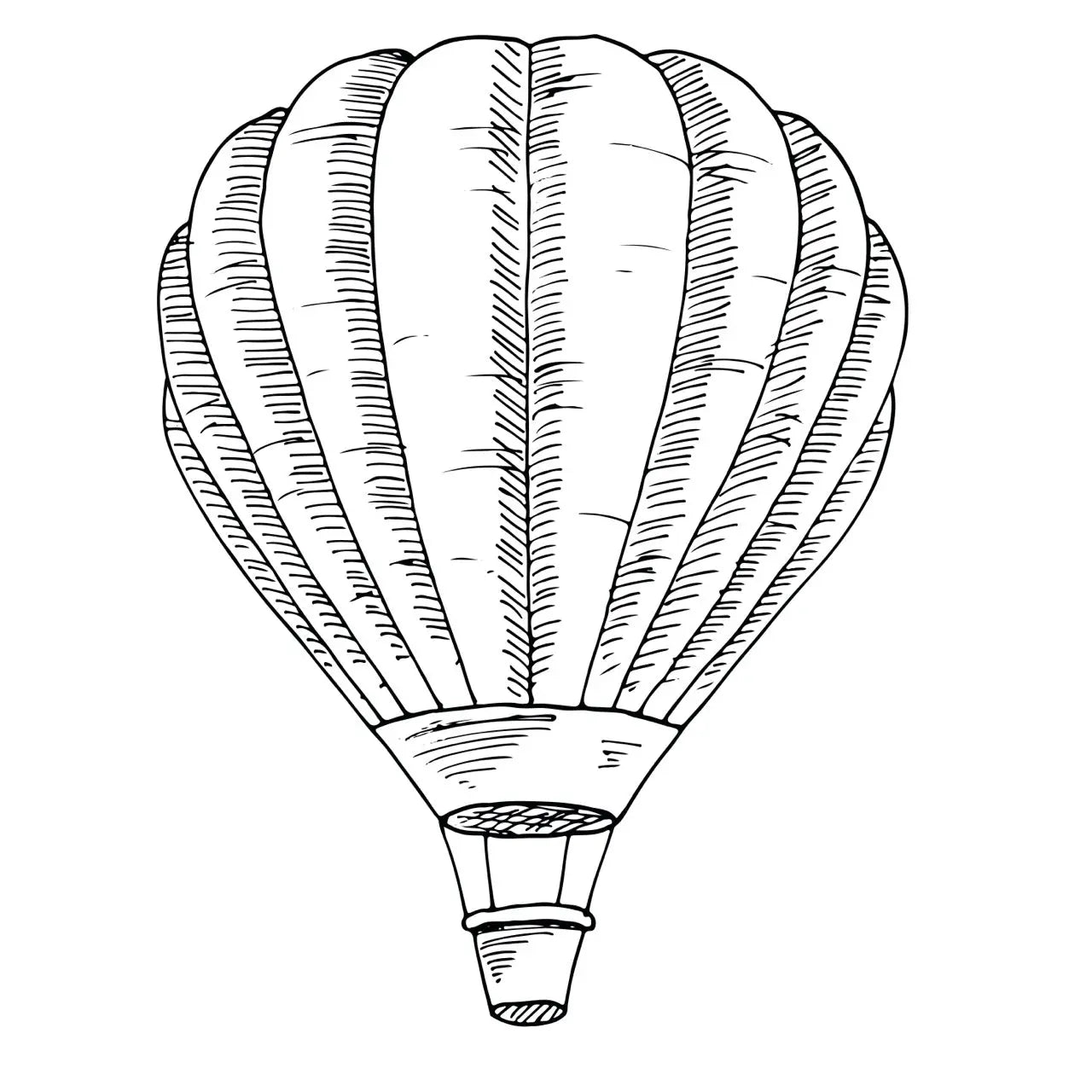 Sticker mural “Montgolfière Bohème” – Repositionnable et sans colle