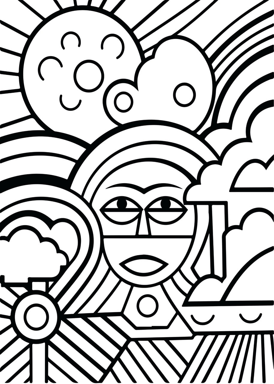 Sticker mural "Syel" – Repositionnable et sans colle