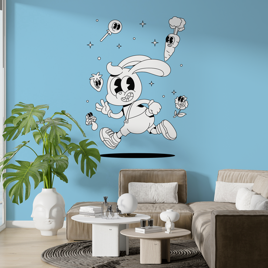 Sticker mural "Turbo Pinpin” – Repositionnable et sans colle