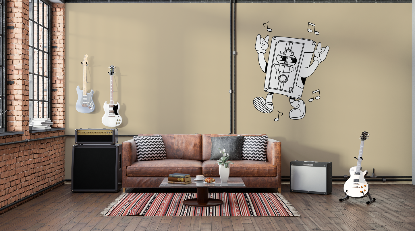 Sticker mural "We Will Rock you” – Repositionnable et sans colle