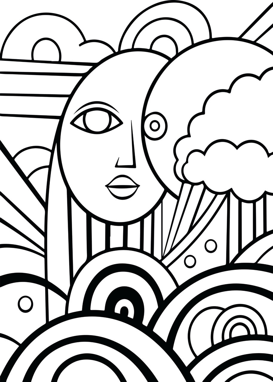 Sticker mural "Zinae" – Repositionnable et sans colle