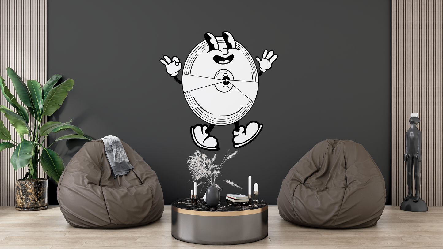 Sticker mural "ça roule” – Repositionnable et sans colle