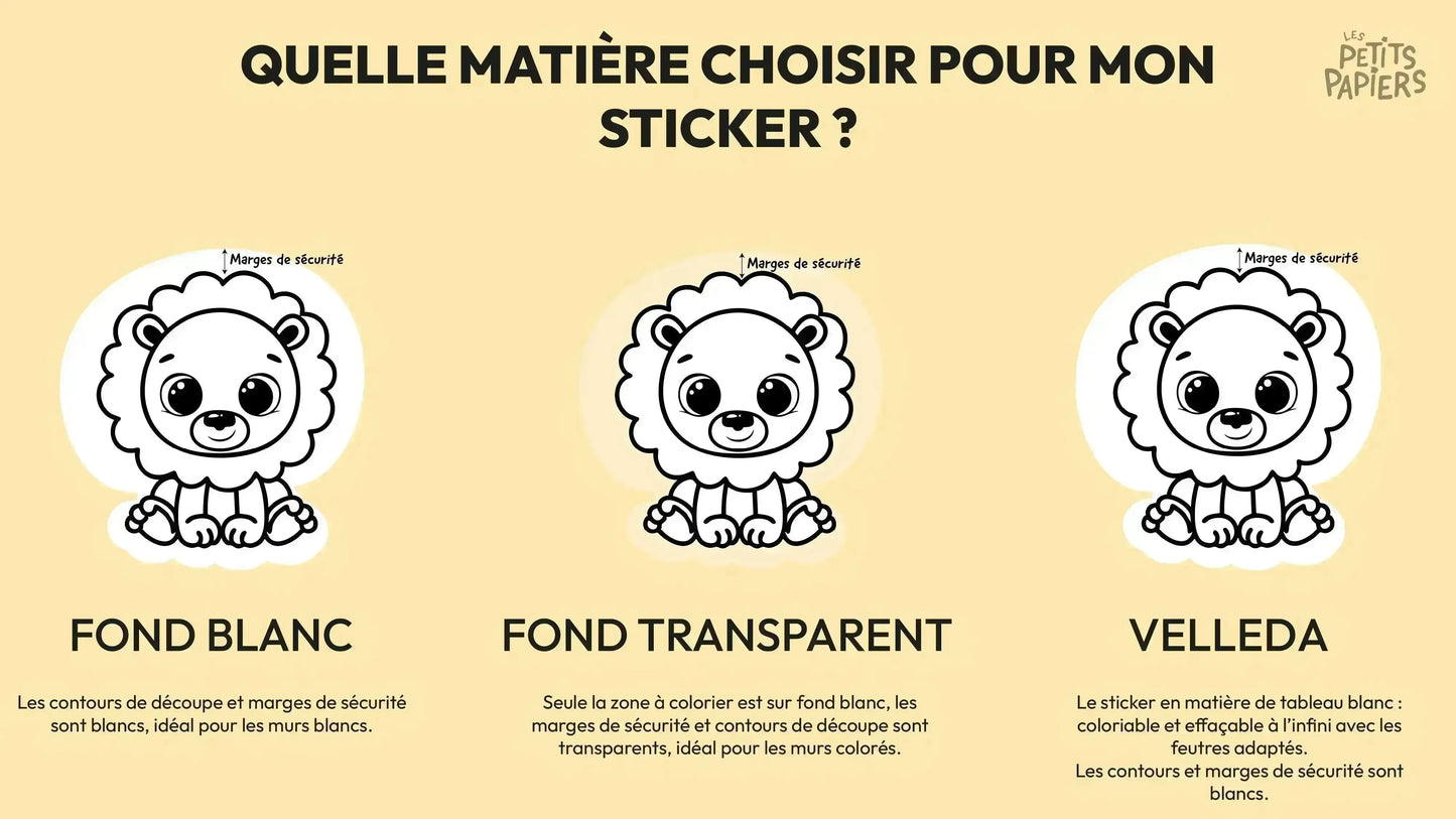 Sticker mural "La temporalité" – Repositionnable et sans colle