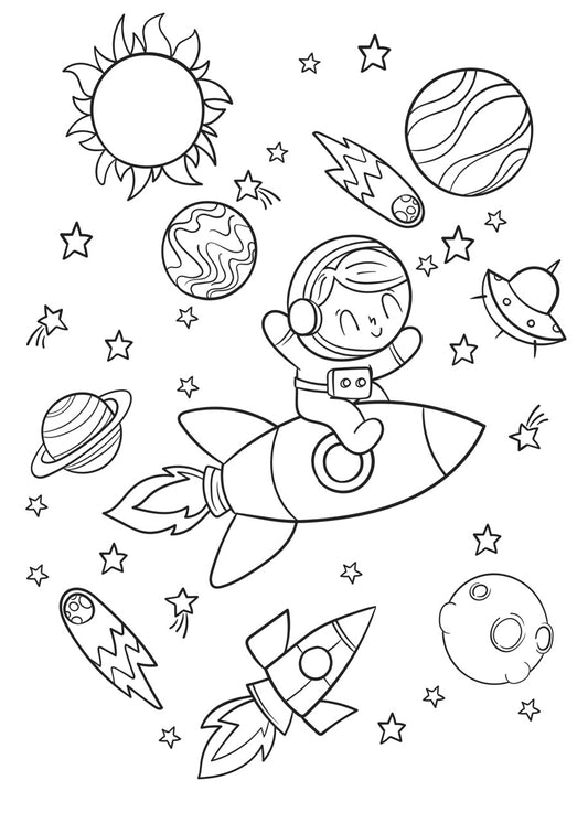 Sticker mural "Cosmorêve" – Repositionnable et sans colle