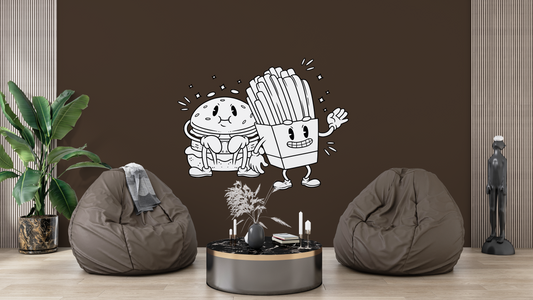 Sticker mural " Foncedale” – Repositionnable et sans colle