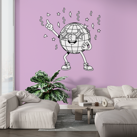 Sticker mural "Strass Attaque” – Repositionnable et sans colle